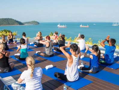 first yoga retreat